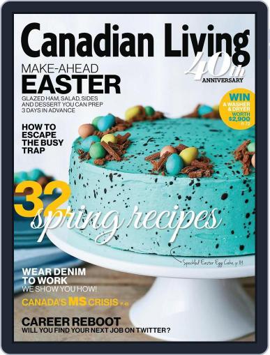 Canadian Living March 4th, 2015 Digital Back Issue Cover