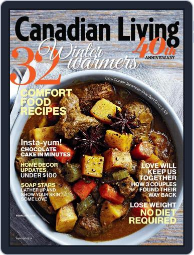 Canadian Living January 16th, 2015 Digital Back Issue Cover