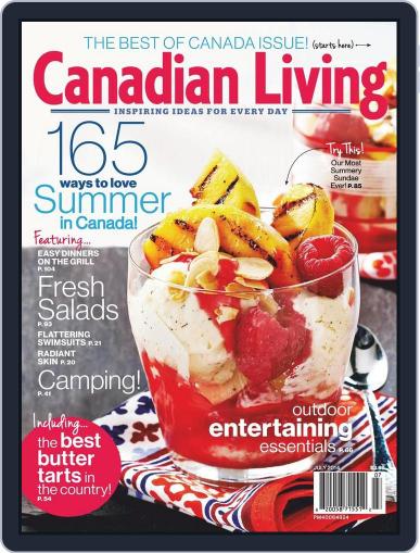 Canadian Living July 1st, 2014 Digital Back Issue Cover