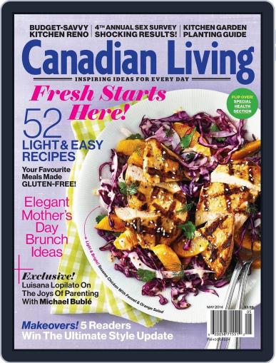 Canadian Living May 1st, 2014 Digital Back Issue Cover