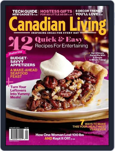 Canadian Living January 1st, 2014 Digital Back Issue Cover