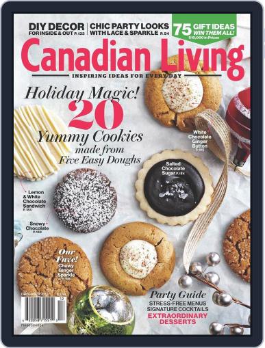 Canadian Living December 1st, 2013 Digital Back Issue Cover