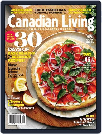 Canadian Living September 1st, 2013 Digital Back Issue Cover