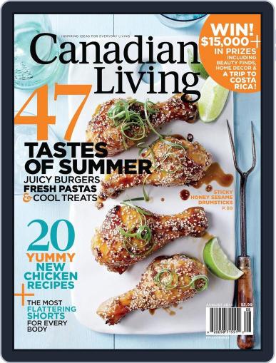Canadian Living August 1st, 2013 Digital Back Issue Cover