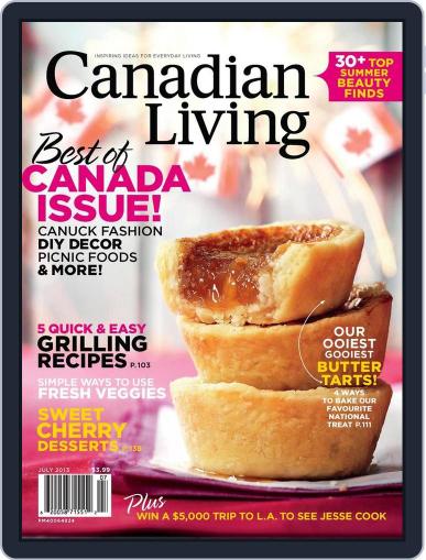 Canadian Living July 1st, 2013 Digital Back Issue Cover