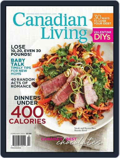 Canadian Living February 1st, 2013 Digital Back Issue Cover