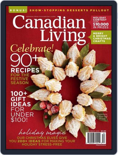 Canadian Living December 1st, 2012 Digital Back Issue Cover