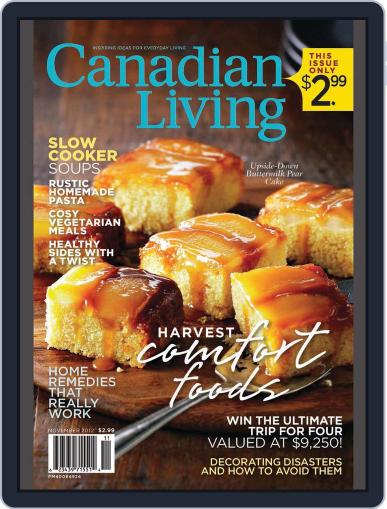 Canadian Living October 3rd, 2012 Digital Back Issue Cover