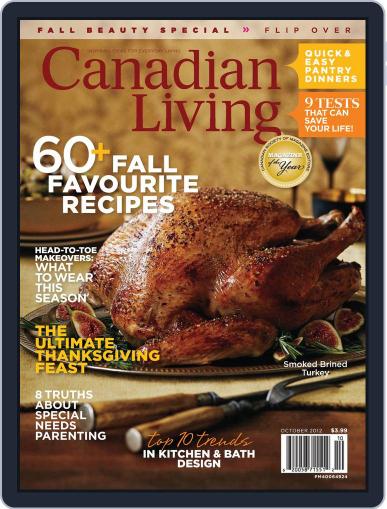 Canadian Living August 29th, 2012 Digital Back Issue Cover