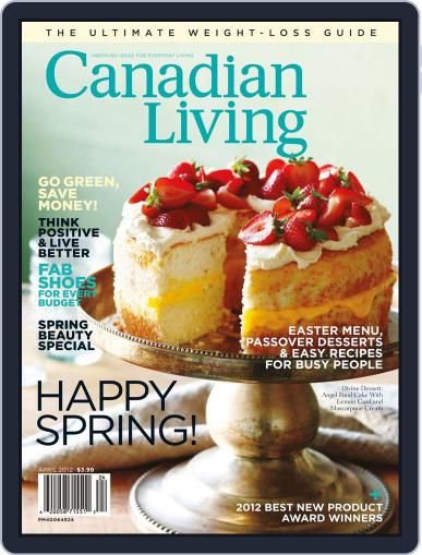 Canadian Living April 1st, 2012 Digital Back Issue Cover