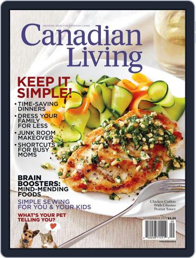 Canadian Living August 9th, 2011 Digital Back Issue Cover