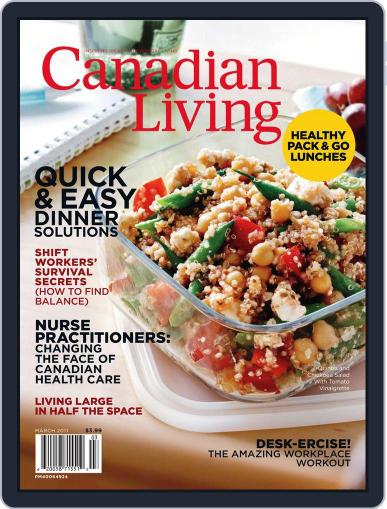 Canadian Living March 1st, 2011 Digital Back Issue Cover