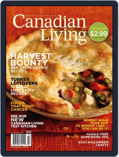 Canadian Living August 30th, 2010 Digital Back Issue Cover