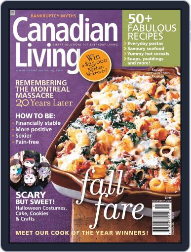 Canadian Living September 28th, 2009 Digital Back Issue Cover