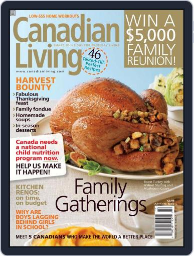 Canadian Living August 26th, 2009 Digital Back Issue Cover