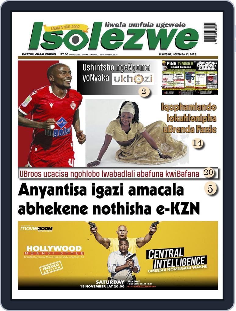 Isolezwe November 13th, 2025 Digital Back Issue Cover