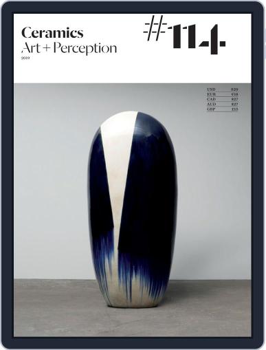 Ceramics: Art and Perception December 20th, 2019 Digital Back Issue Cover