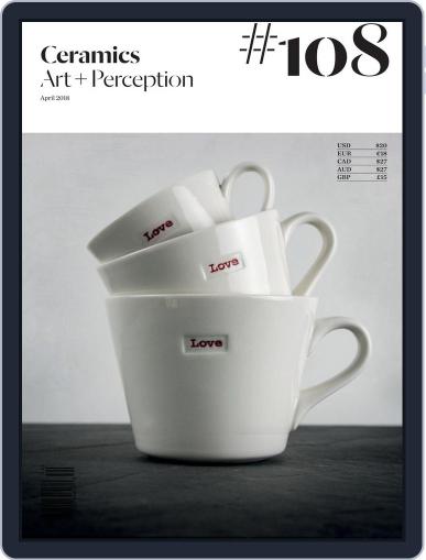 Ceramics: Art and Perception April 1st, 2018 Digital Back Issue Cover