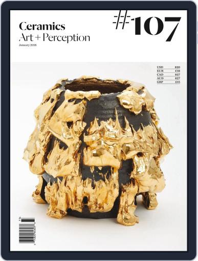 Ceramics: Art and Perception January 1st, 2018 Digital Back Issue Cover