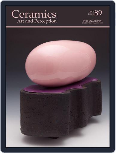 Ceramics: Art and Perception September 14th, 2012 Digital Back Issue Cover