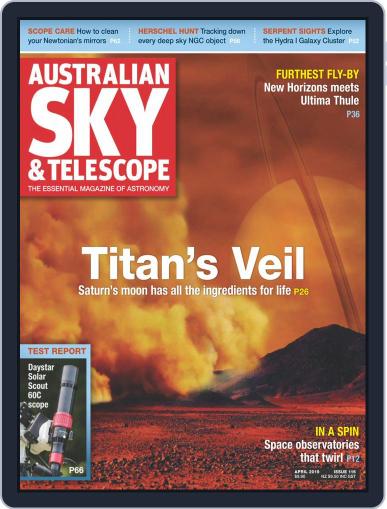 Australian Sky & Telescope April 1st, 2019 Digital Back Issue Cover