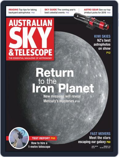 Australian Sky & Telescope January 1st, 2019 Digital Back Issue Cover
