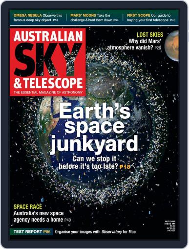 Australian Sky & Telescope August 1st, 2018 Digital Back Issue Cover