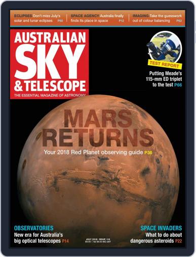 Australian Sky & Telescope June 1st, 2018 Digital Back Issue Cover