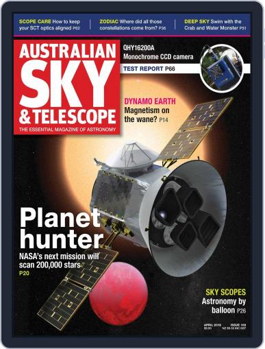 Australian Sky & Telescope April 1st, 2018 Digital Back Issue Cover