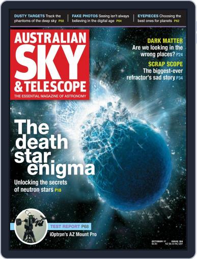 Australian Sky & Telescope October 1st, 2017 Digital Back Issue Cover