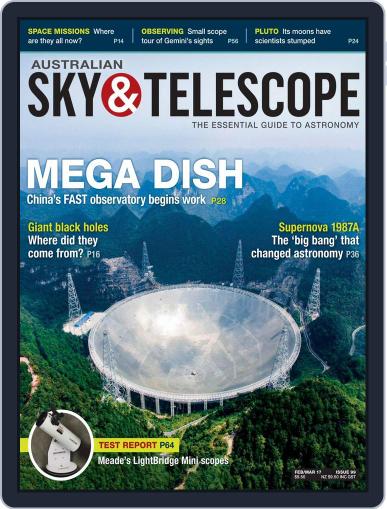 Australian Sky & Telescope February 1st, 2017 Digital Back Issue Cover