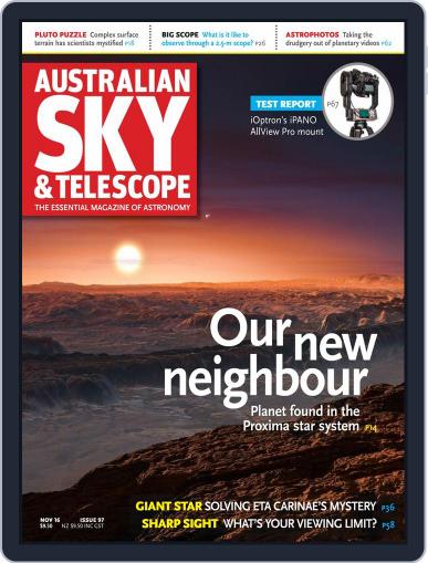 Australian Sky & Telescope November 1st, 2016 Digital Back Issue Cover