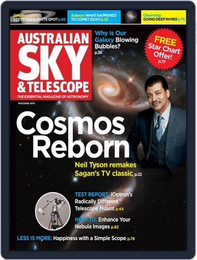 Australian Sky & Telescope April 16th, 2014 Digital Back Issue Cover