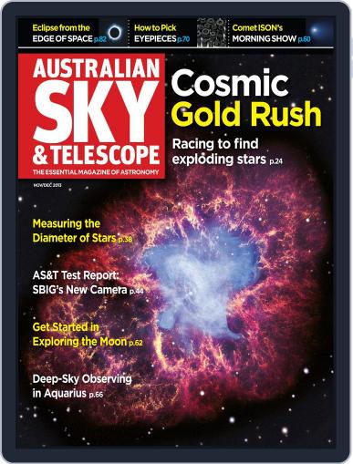 Australian Sky & Telescope October 17th, 2013 Digital Back Issue Cover