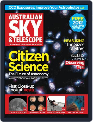 Australian Sky & Telescope January 18th, 2012 Digital Back Issue Cover