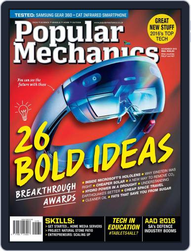 Popular Mechanics South Africa November 1st, 2016 Digital Back Issue Cover