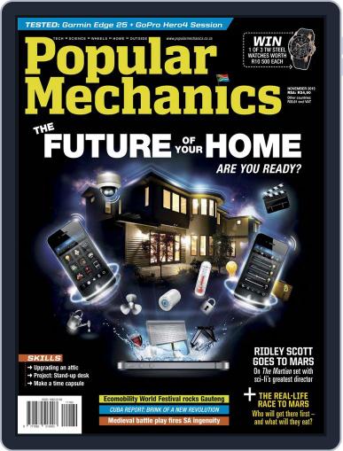 Popular Mechanics South Africa October 18th, 2015 Digital Back Issue Cover