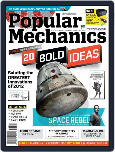 Popular Mechanics South Africa November 15th, 2012 Digital Back Issue Cover
