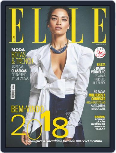 Elle Portugal January 1st, 2018 Digital Back Issue Cover