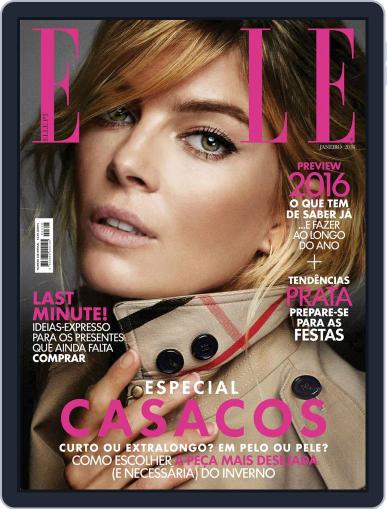 Elle Portugal January 1st, 2016 Digital Back Issue Cover