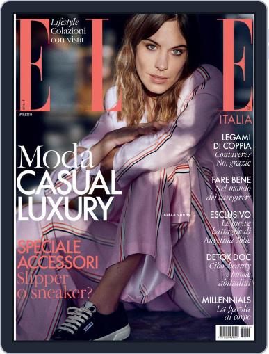 Elle Italia April 1st, 2018 Digital Back Issue Cover