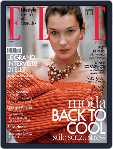 Elle Italia October 1st, 2017 Digital Back Issue Cover