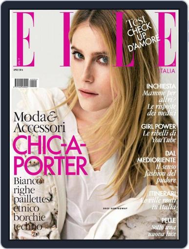 Elle Italia March 16th, 2016 Digital Back Issue Cover