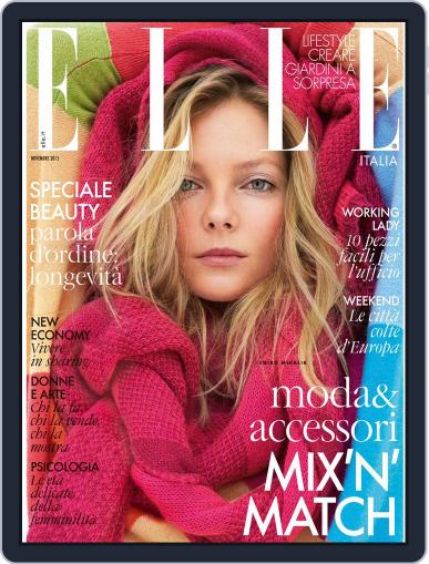 Elle Italia November 1st, 2015 Digital Back Issue Cover