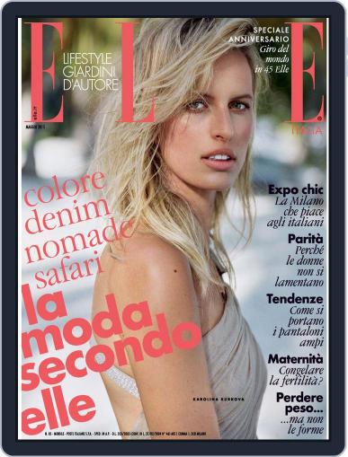 Elle Italia April 16th, 2015 Digital Back Issue Cover