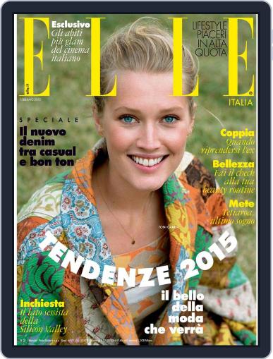 Elle Italia January 16th, 2015 Digital Back Issue Cover