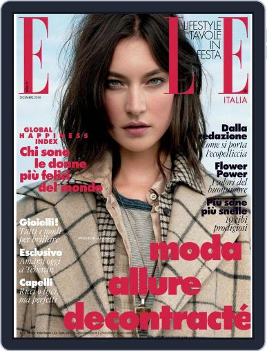 Elle Italia November 16th, 2014 Digital Back Issue Cover