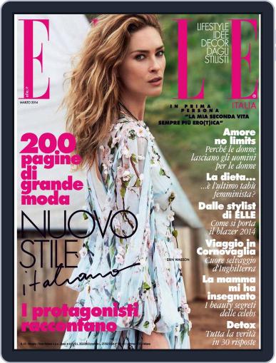 Elle Italia February 18th, 2014 Digital Back Issue Cover