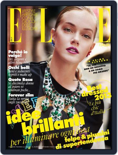 Elle Italia November 18th, 2013 Digital Back Issue Cover