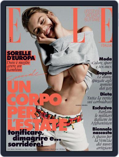 Elle Italia April 17th, 2013 Digital Back Issue Cover